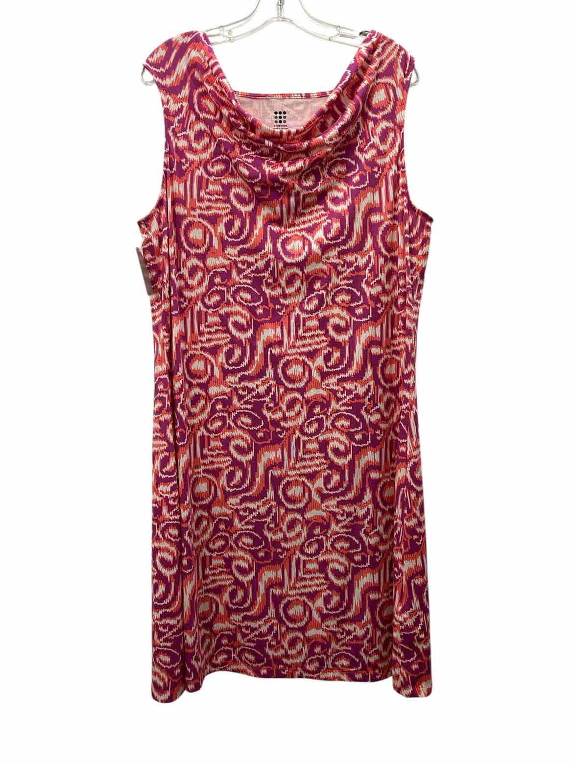 Title Nine Size Lrg/XL Pink Print Dress