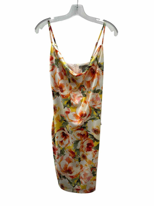 Love X Design Size Medium Orange Print Dress