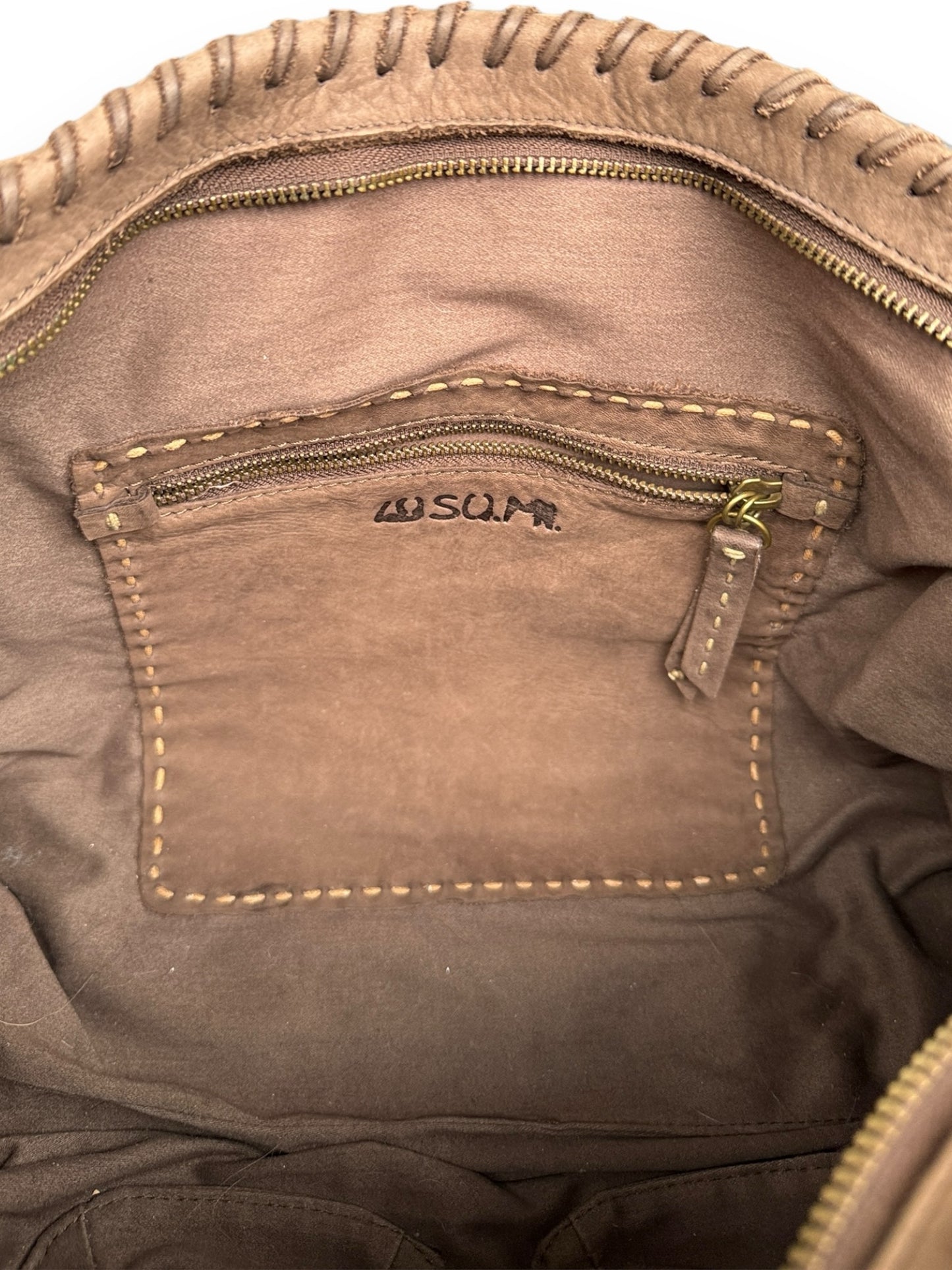 49 SQ.MI. Brown Tote Purse