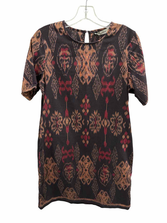 2010 x Le Partimone Size Sml/Med Brown Print Dress