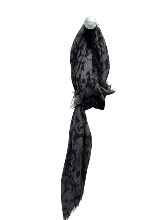 Alexander McQueen Gray Print Square Scarf
