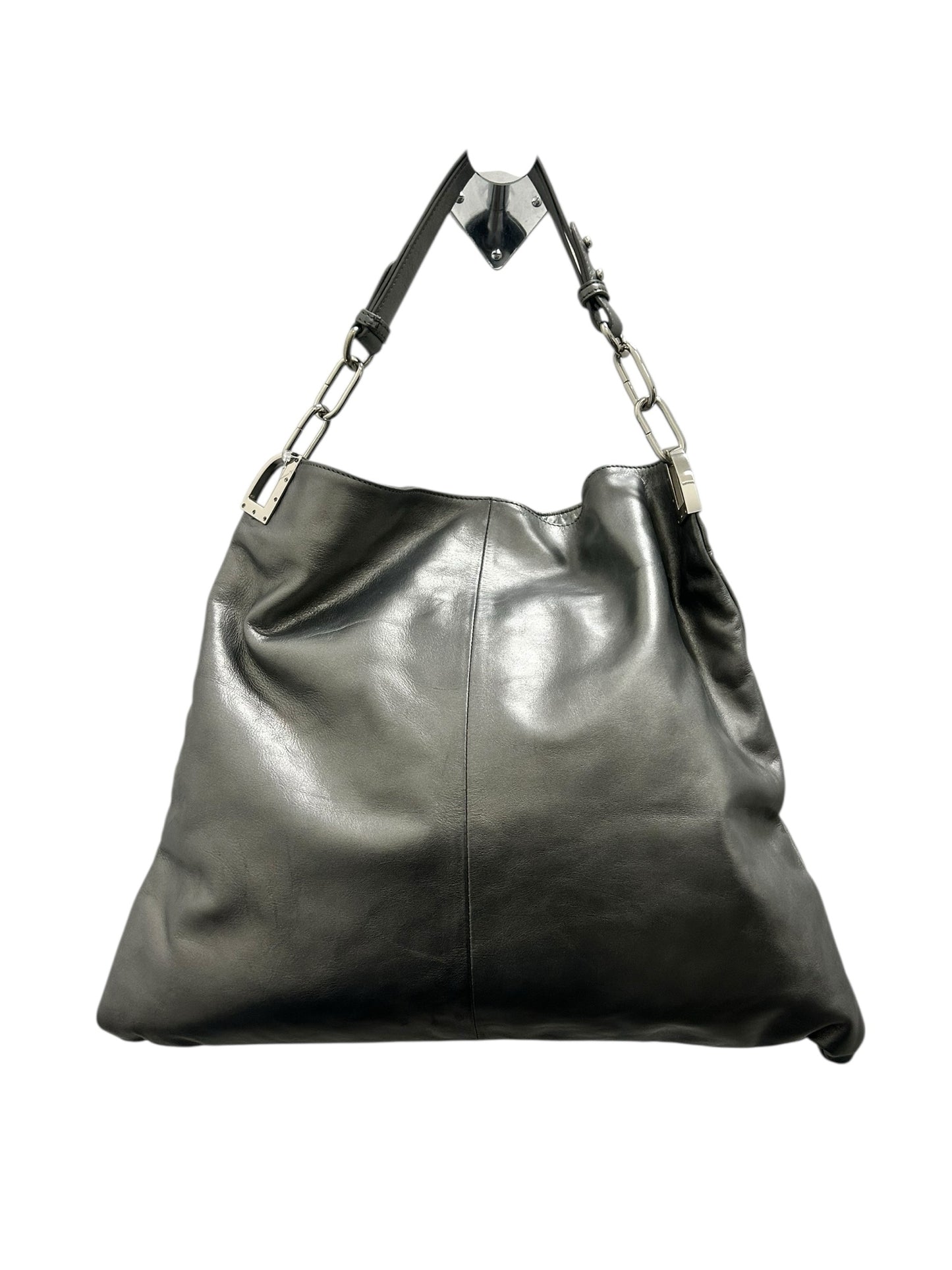 Badgley Mischka Silver Leather Handbag