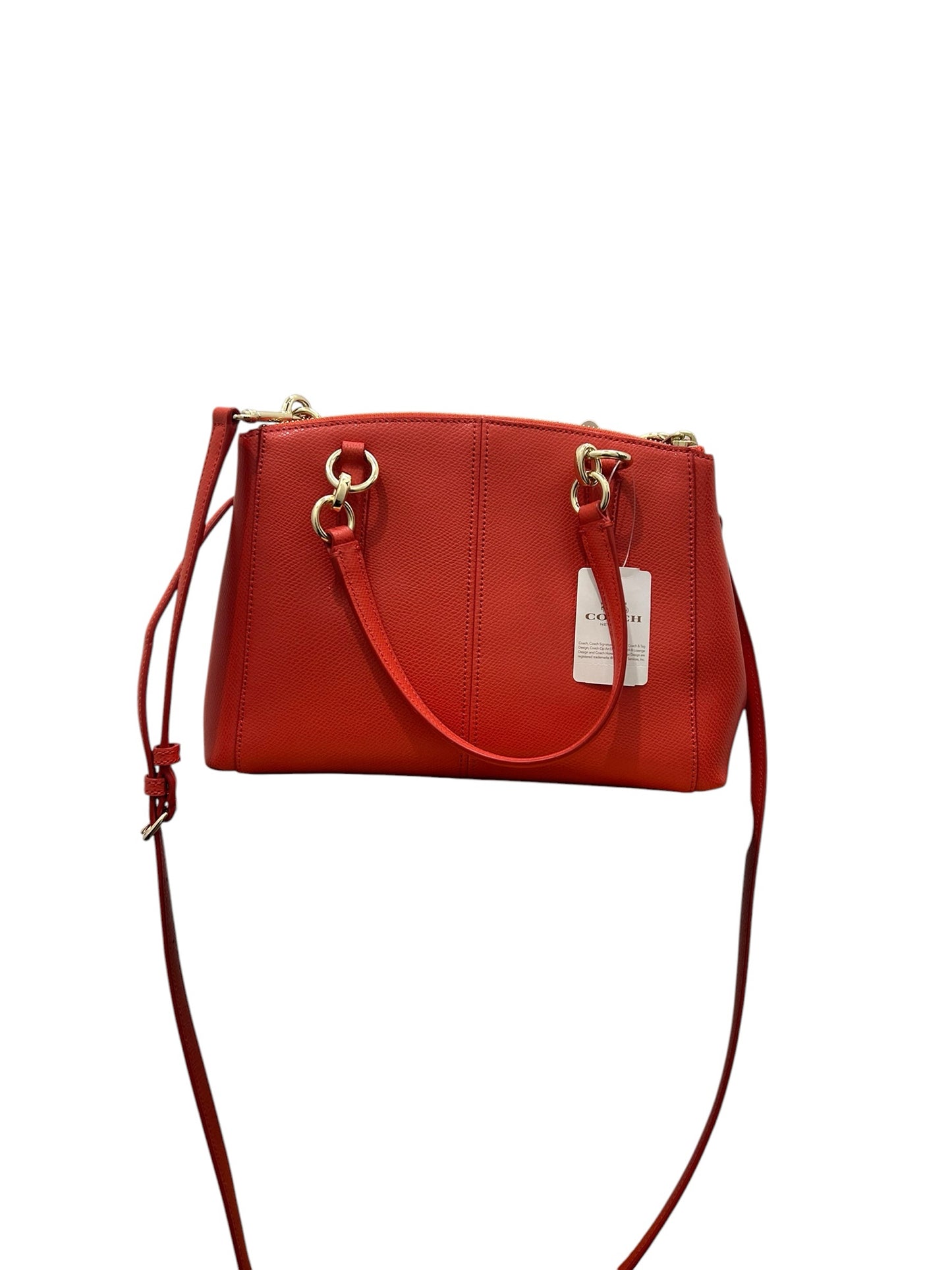 Coach Orange Satchel Handbag