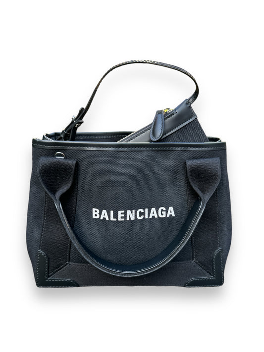 Balenciaga Black Canvas Handbag