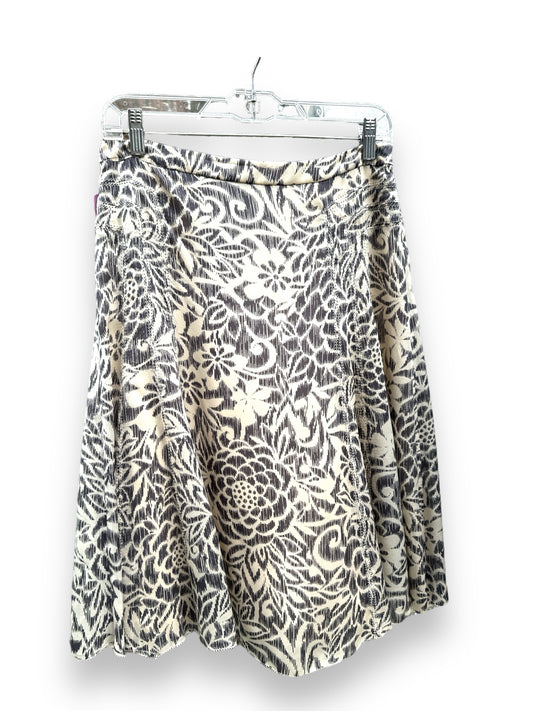 Size 8 Sigrid Olsen Gray Print Skirt
