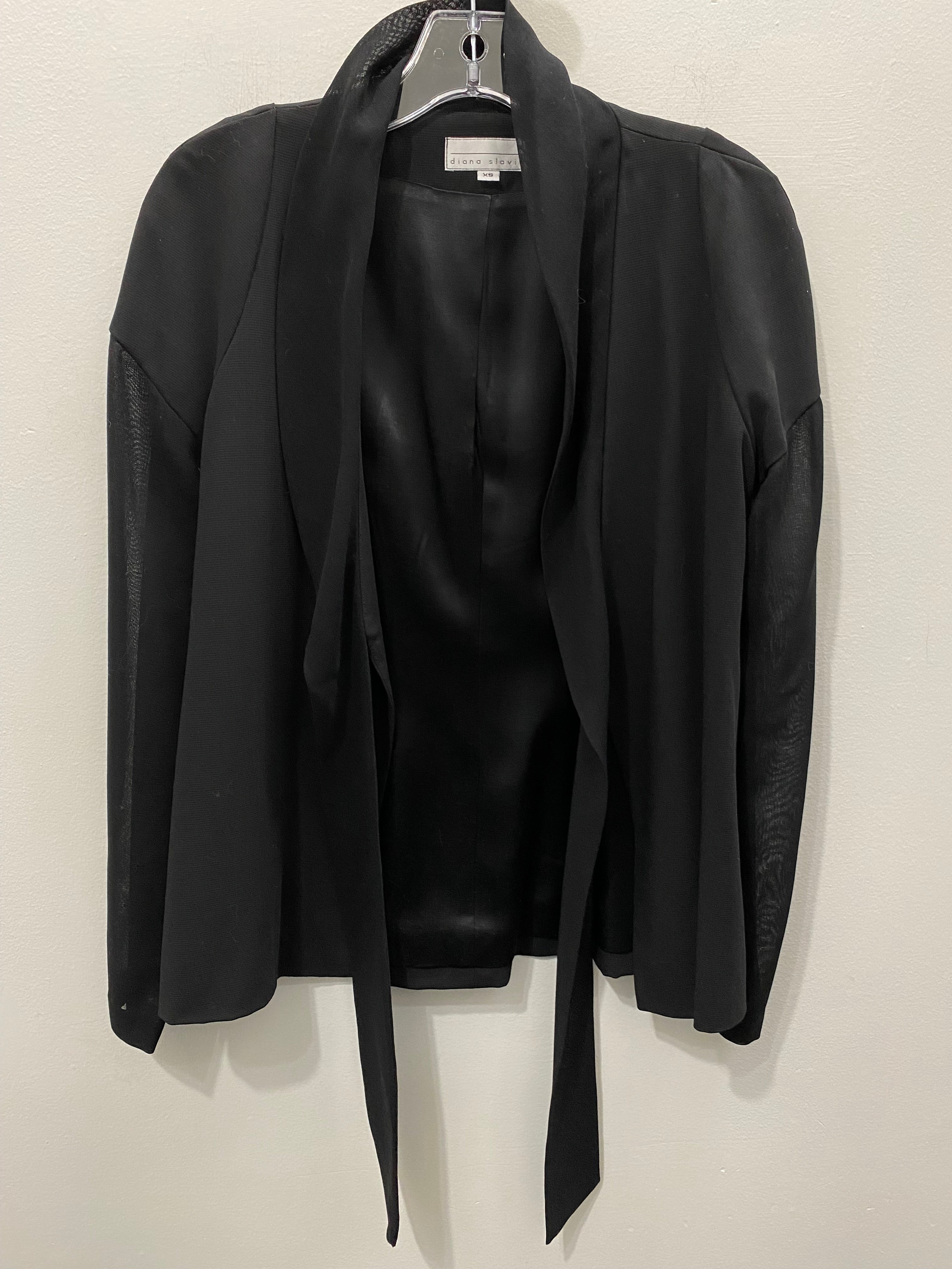 Diana Slavin Size Sml/xs Black Jacket – Fury Consignment