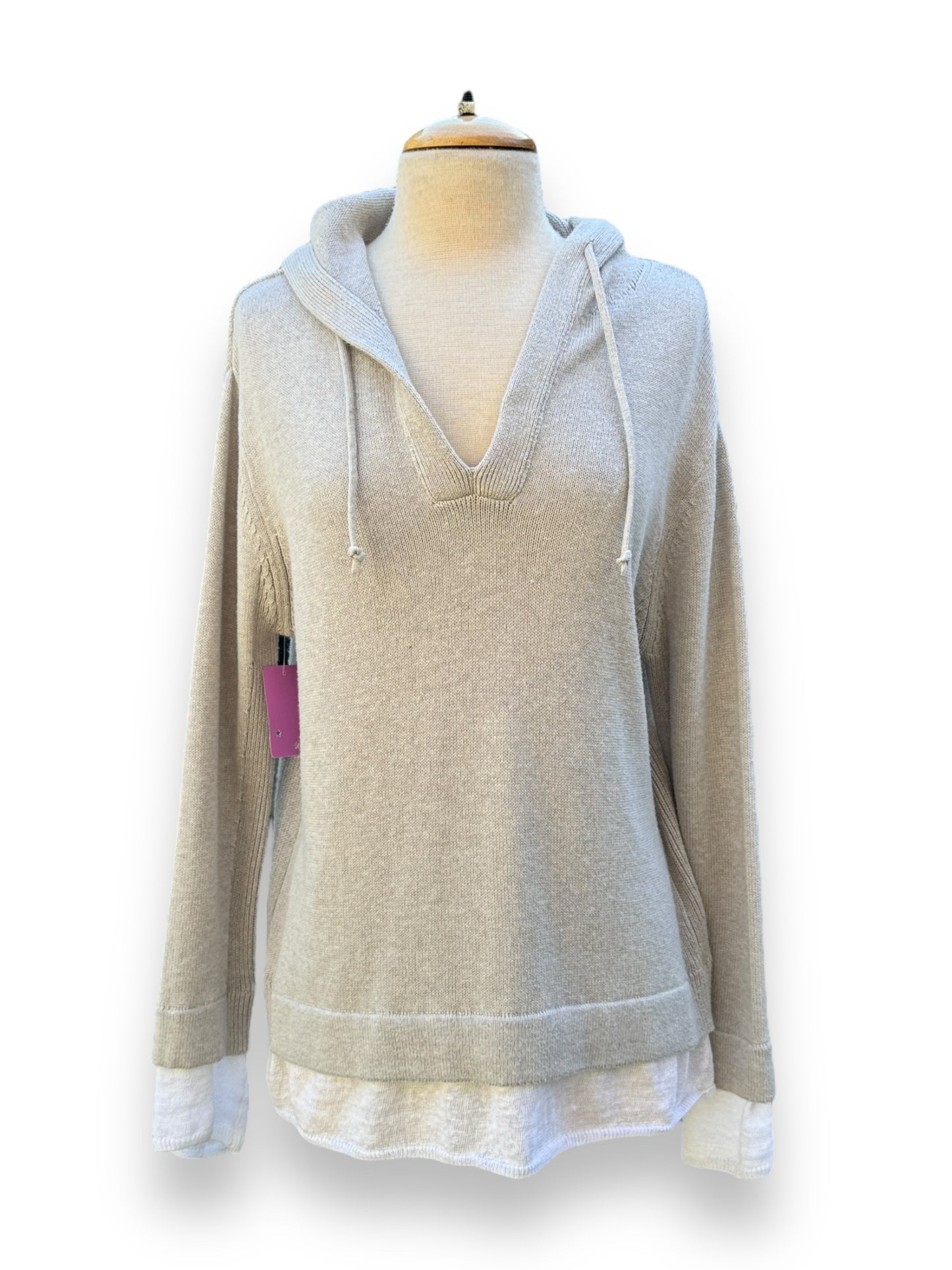 Size Medium Brochu Walker lt Gray Sweater