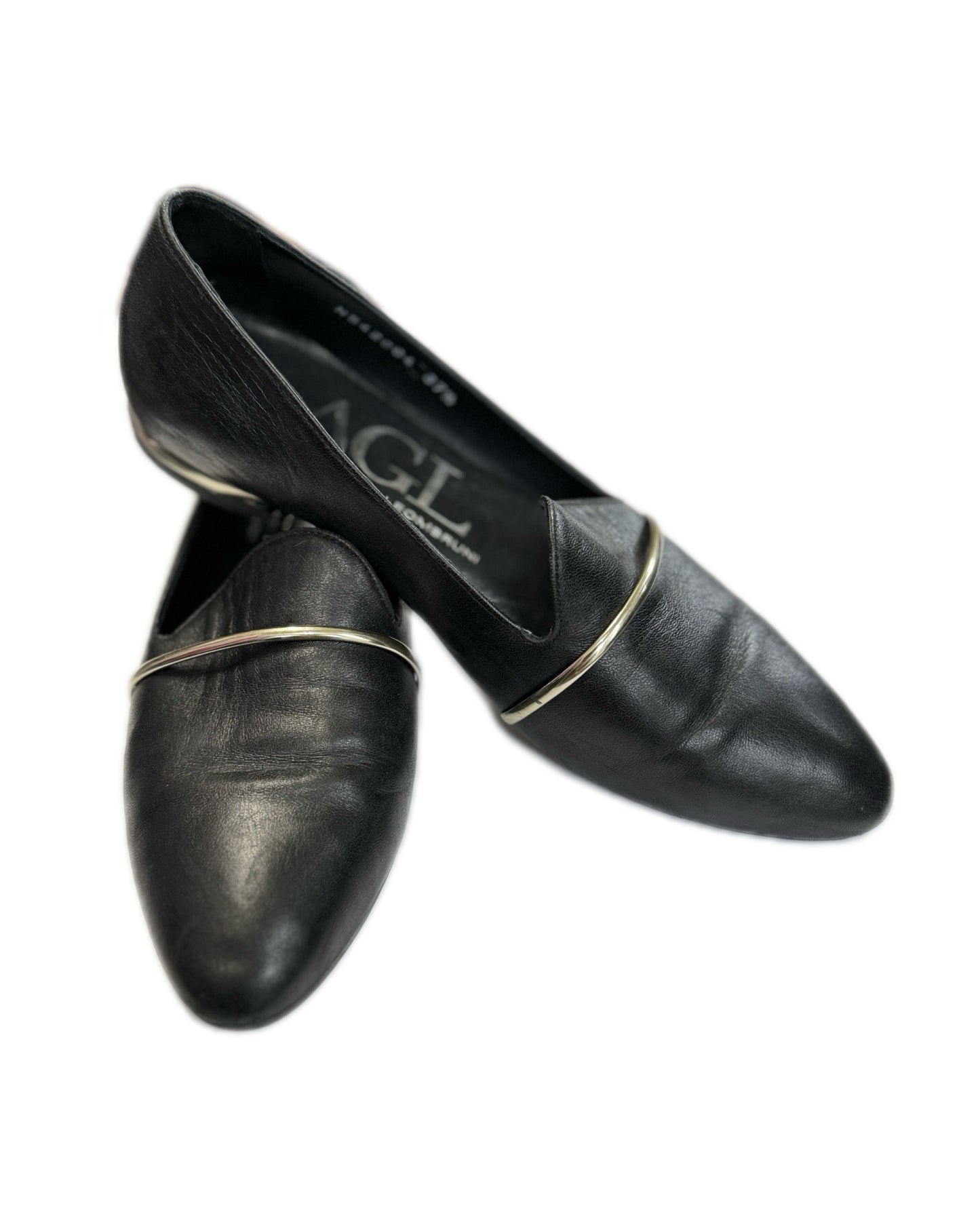 Shoe Size 7-7 1/2 AGL Black Shoes