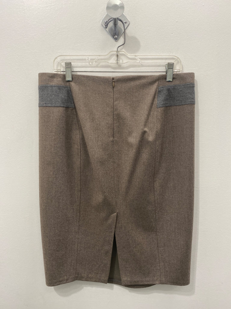 Size 10 Brunello Cucinelli Taupe Skirt