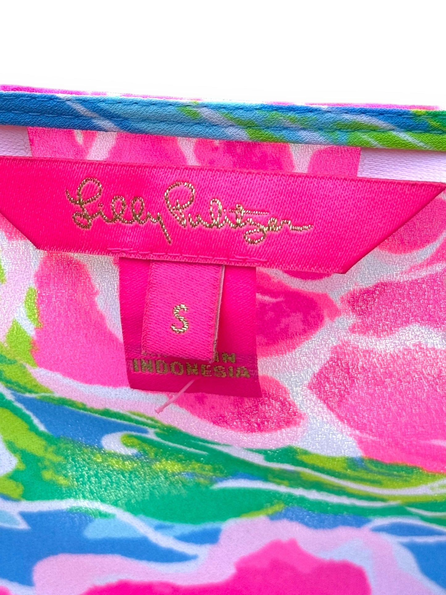 Size Sml/Med Lilly Pulitzer Pink Print Blouse