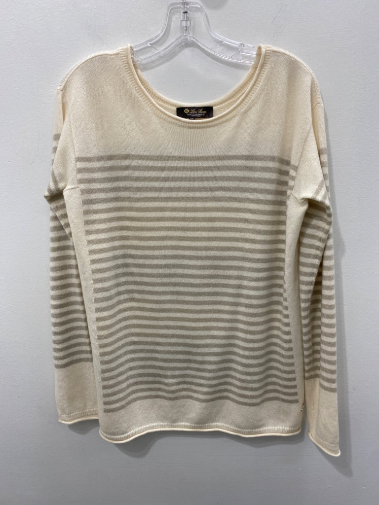 Size Medium Loro Piana Ivory Print Sweater