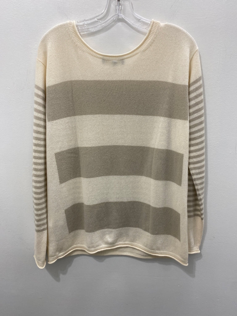 Size Medium Loro Piana Ivory Print Sweater