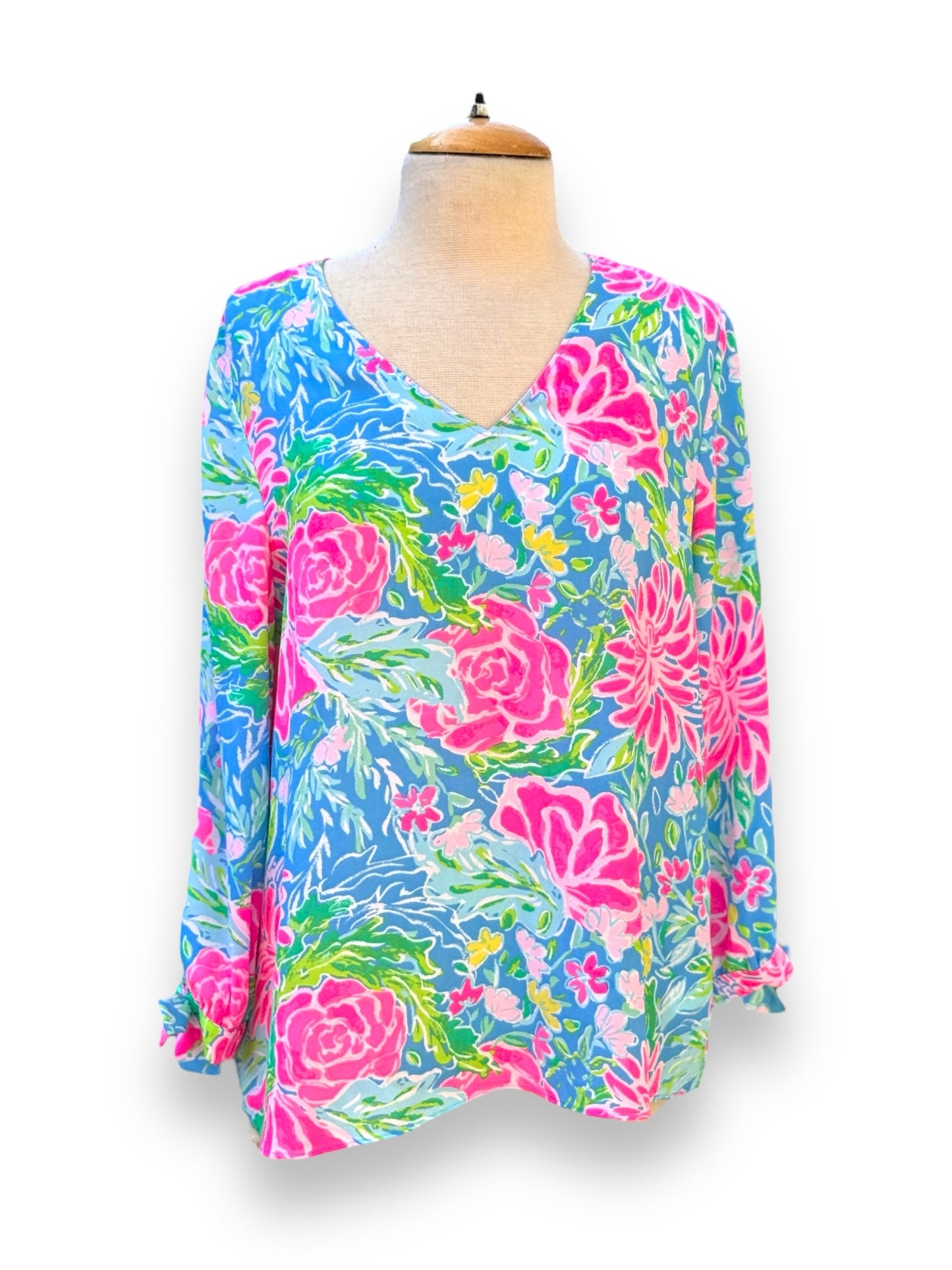 Size Sml/Med Lilly Pulitzer Pink Print Blouse